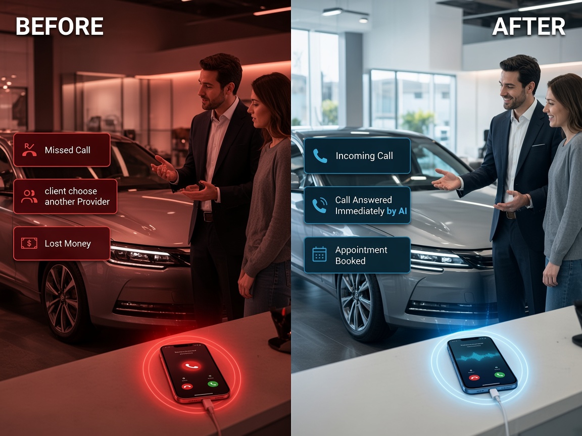 Car dealership showroom with modern vehicles