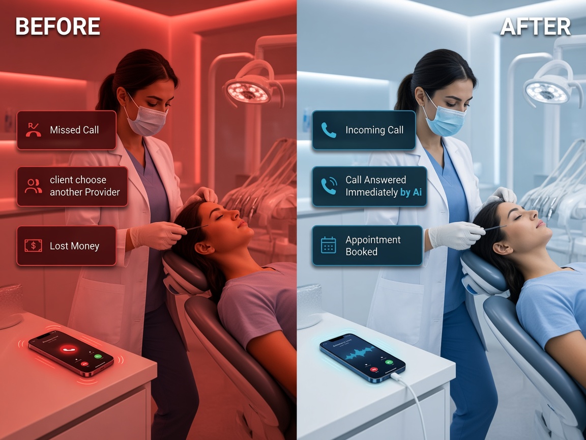 Modern dental clinic treatment room